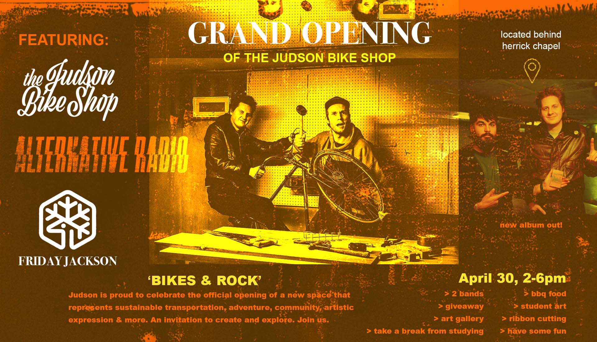 Attend the Grand Opening for Judson Bike Shop Campus News Judson