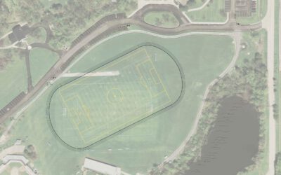 Drawing of Practice Track and Turf Field